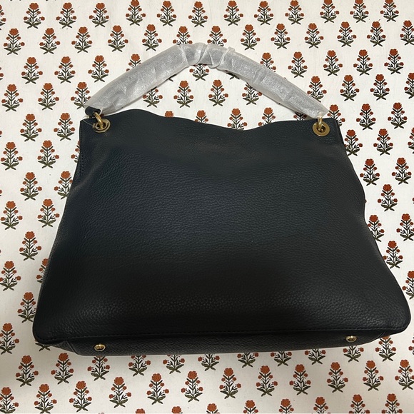 NEW! No Monogram Mark & Graham Build Your Bag Hobo Bag Large Leather and Linen - Picture 4 of 9